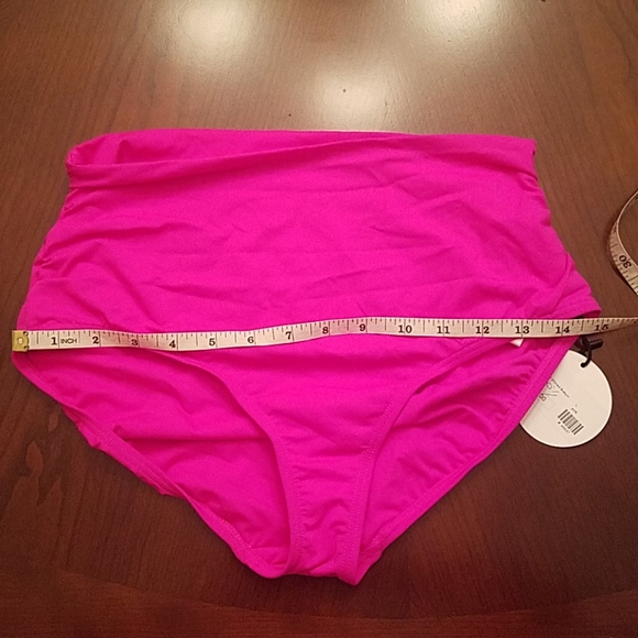 🔥Anne Cole high waist convert Shirred Bot pink - Picture 7 of 8